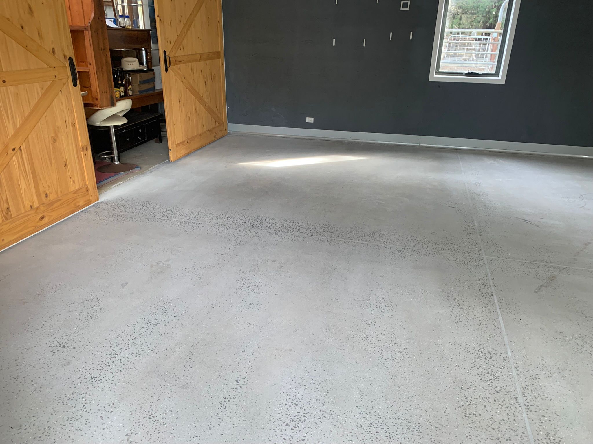 Before — concrete surface