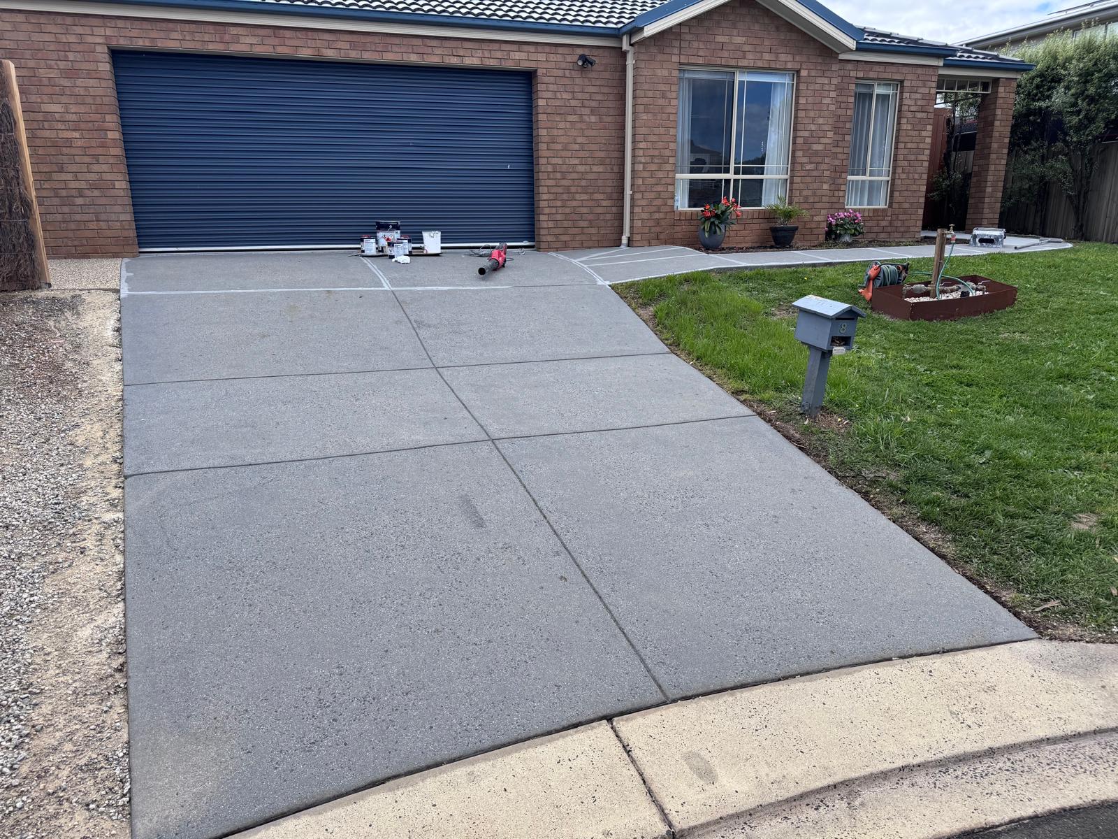 Old driveway surface