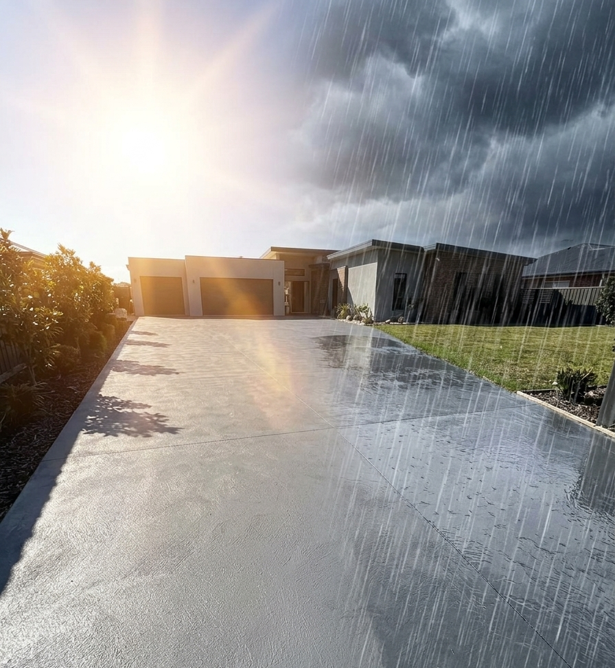 Weather resistant driveway