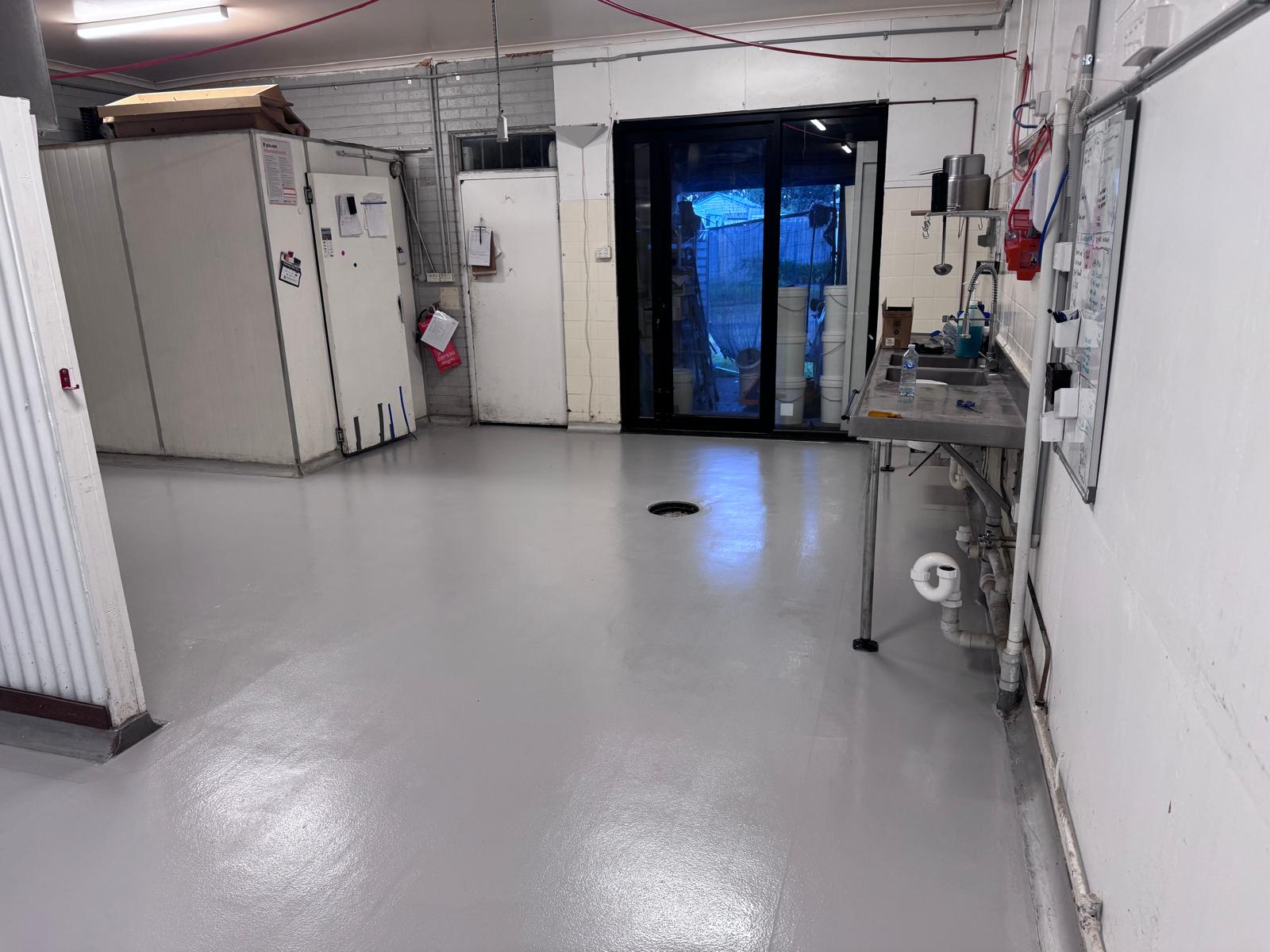 Anti-Slip epoxy coating in a bakery