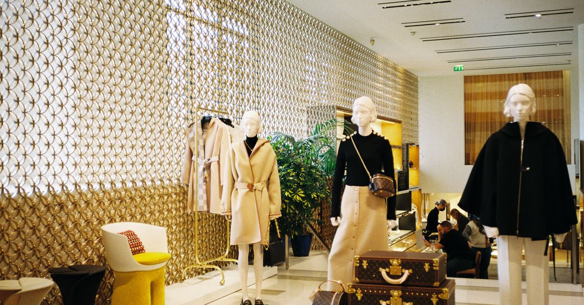 Modern retail store interior with polished commercial flooring