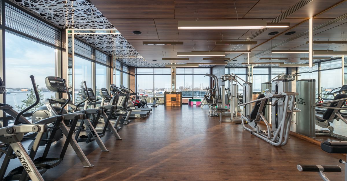 Modern gym and fitness studio flooring